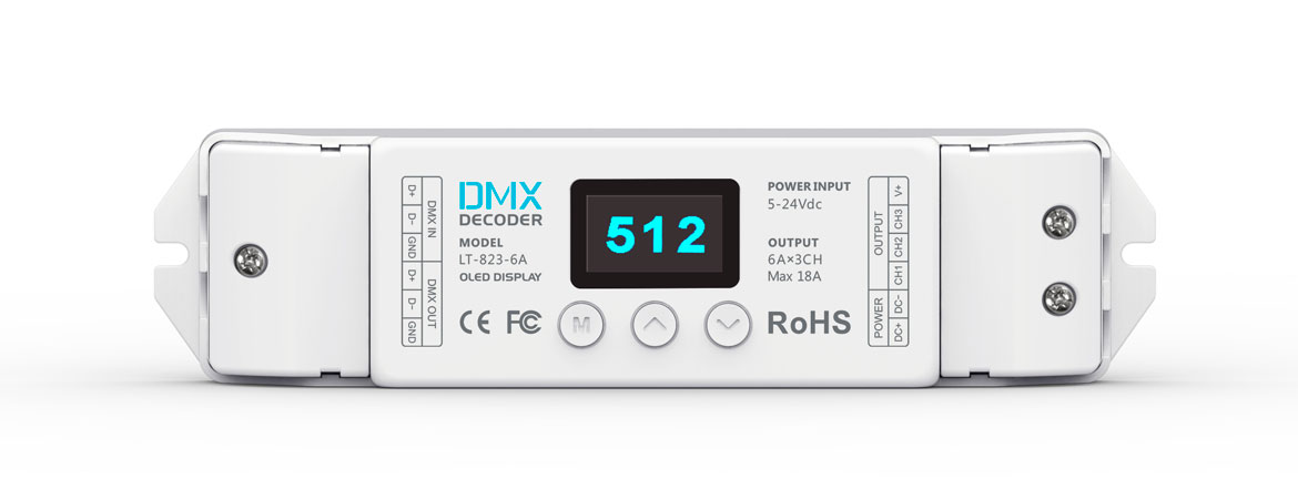 3路 恒压DMX解码器 LT-823-6A