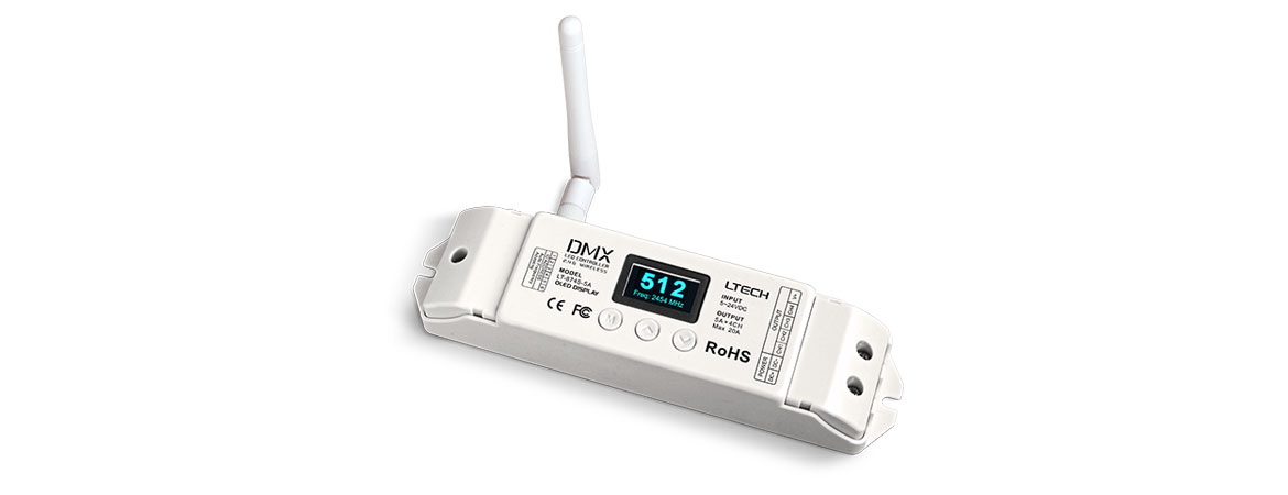 2.4G无线DMX解码接收器 LT-874S-5A