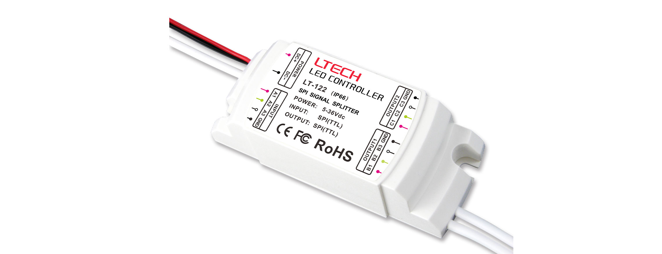 2路防水SPI信号放大器 LT-122