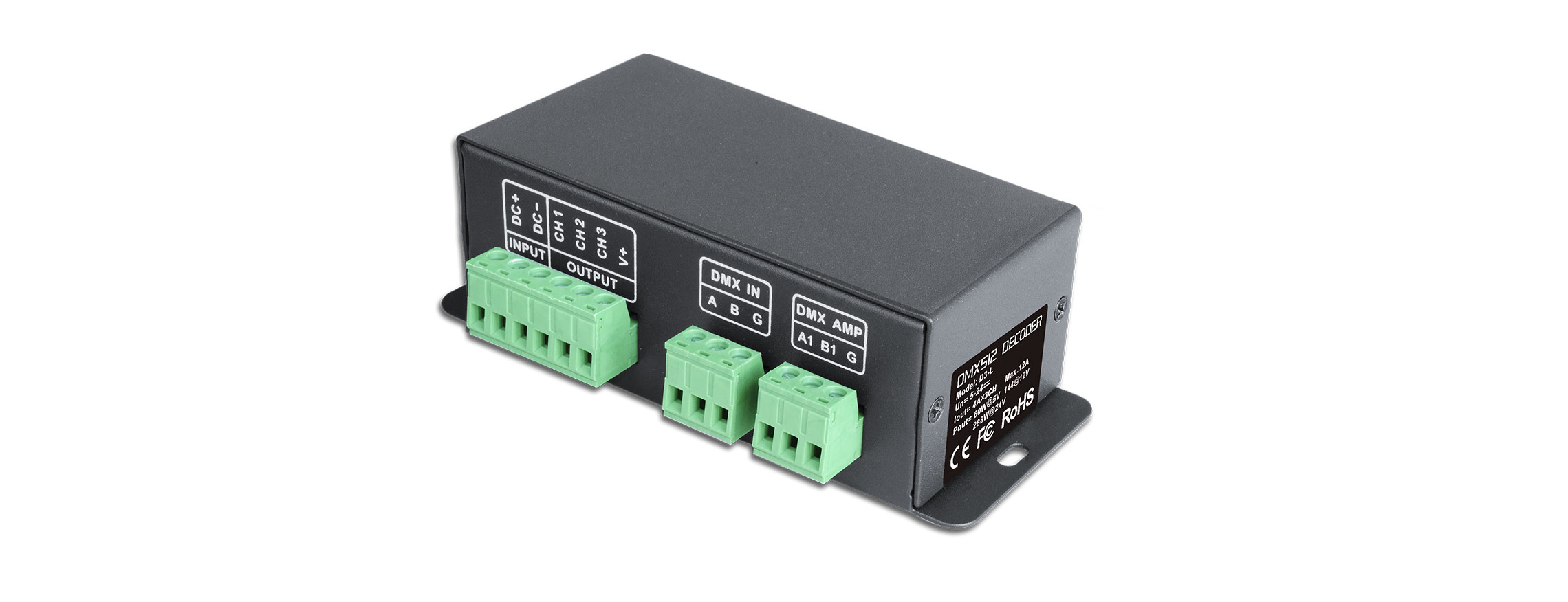 DMX/RDM 3CH CV Decoder D3-L