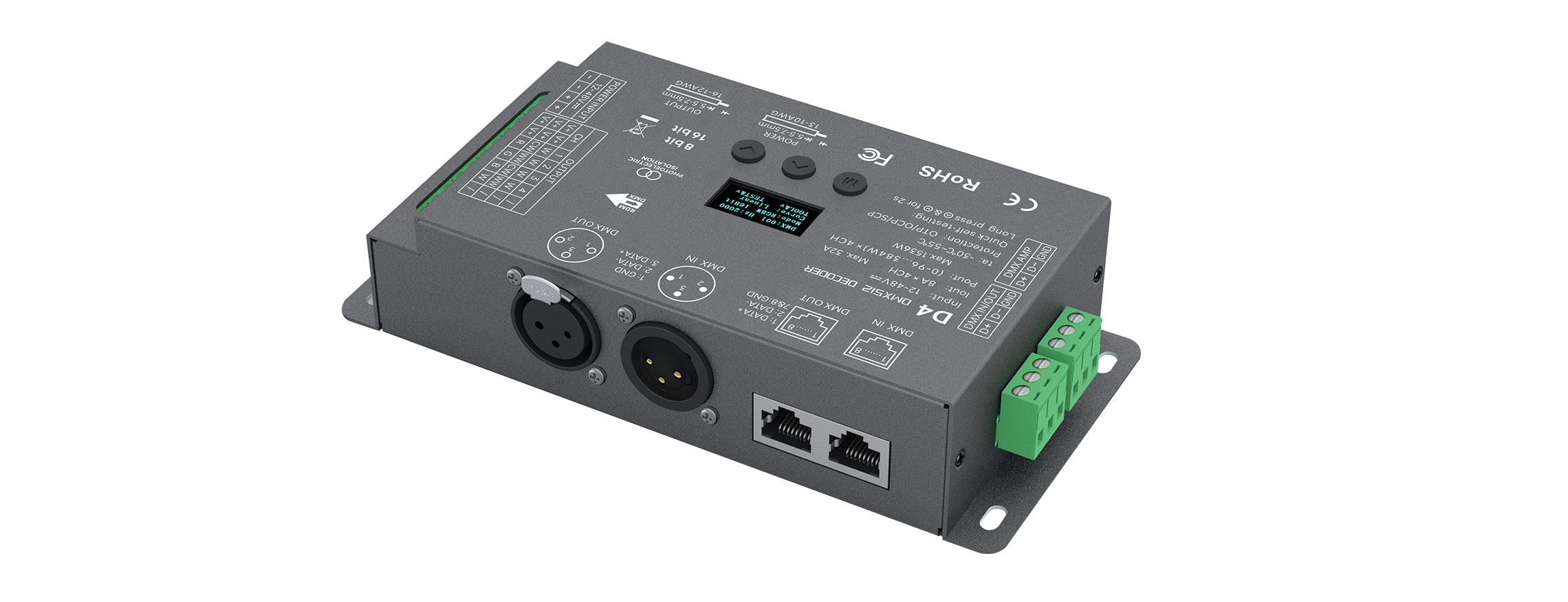 12-48VDC 4CHx8A CV DMX512/RDM Decoder D4