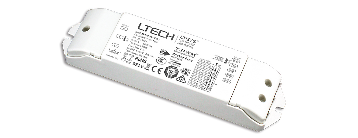 25W 150-900mA 恒流DMX调光电源 DMX-25-150-900-E1A1