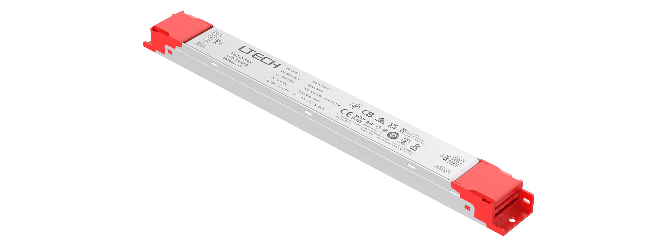 75W 24VDC 恒压LED非调光驱动器 LC-75-24-G1N