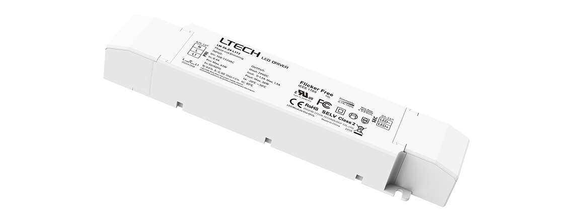 36W 24VDC 美规UL恒压可控硅调光电源 LM-36-24-L1T2