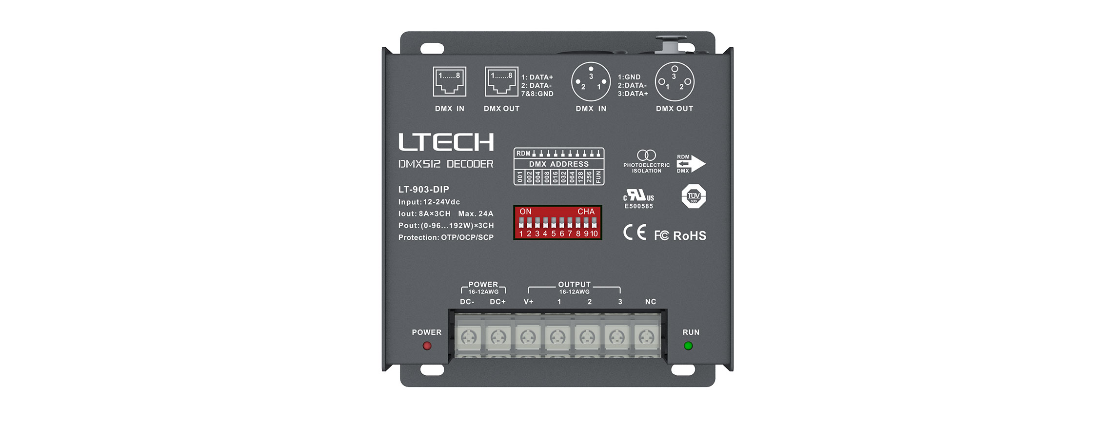 DMX解码驱动器 LT-903-DIP