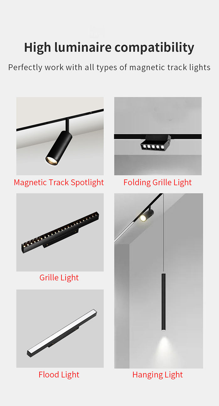 LED Drivers for Magnetic Track Lights-High luminaire compatibility